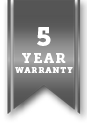 5-YEAR LIMITED WARRANTY