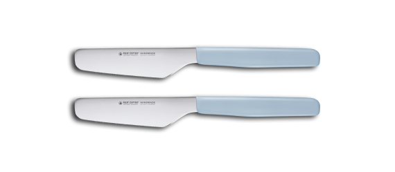 Breakfast knife 2 pack blue 