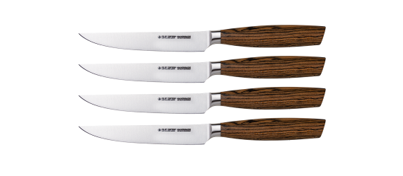 SIZE S BOCOTE Steak knife SET, 4 pieces w/o serration 